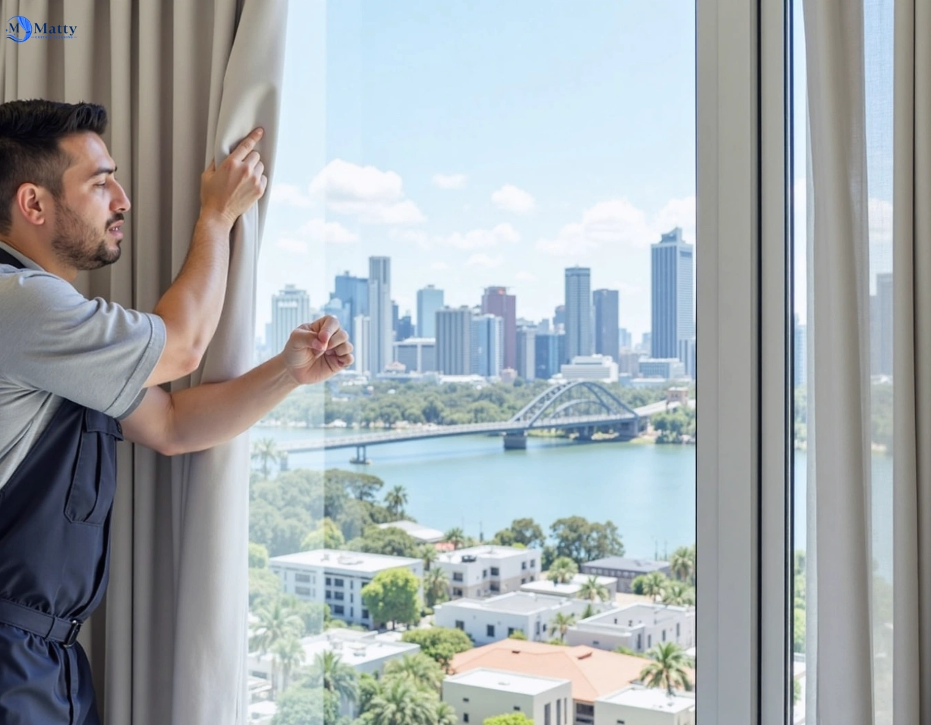 Professional curtain steam cleaning service point-wilson-vic QLD by Matty Curtain Cleaning